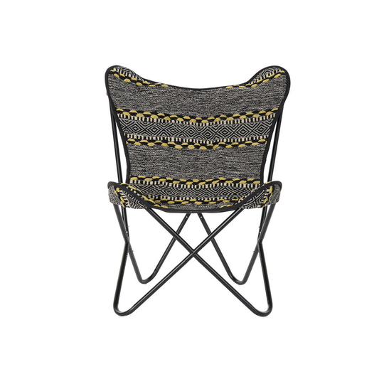 Stol DKD Home Decor Bomull Järn