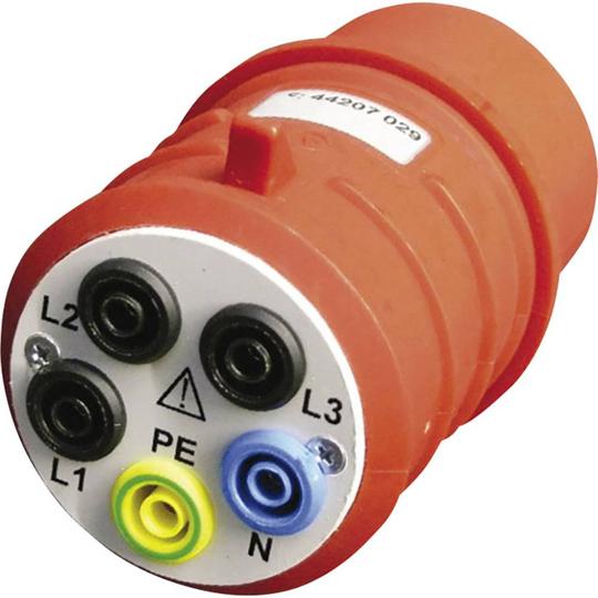 Mätadapter CEE-stickpropp 32 A 5-pol - 4 mm hylsdon Beha Amprobe DAA-32