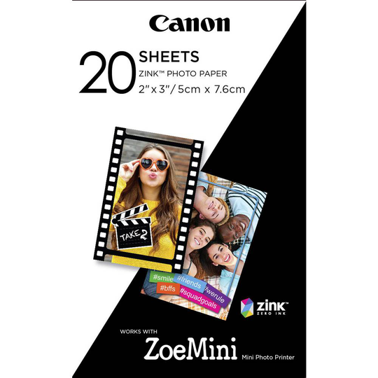 Fotoskrivare fotopapper Canon ZINK™ Photo Paper ZP-2030 3214C002 20 ark