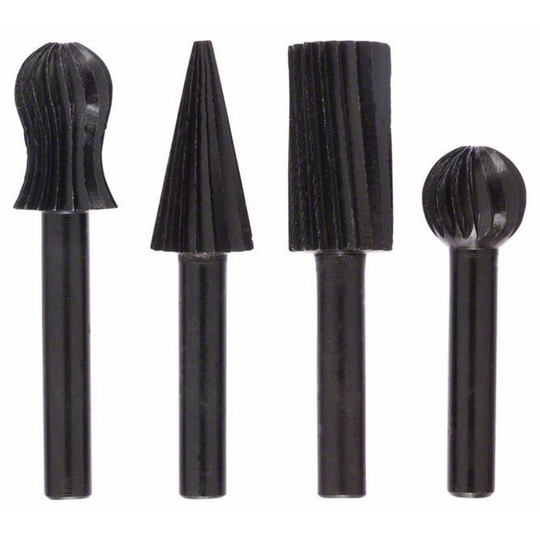 Frihandsfräs-set för borrmaskiner, 4-delars, 6 mm, 13, 13, 13, 13 mm Bosch Accessories 1609200314 Skaft-Ø 6 mm