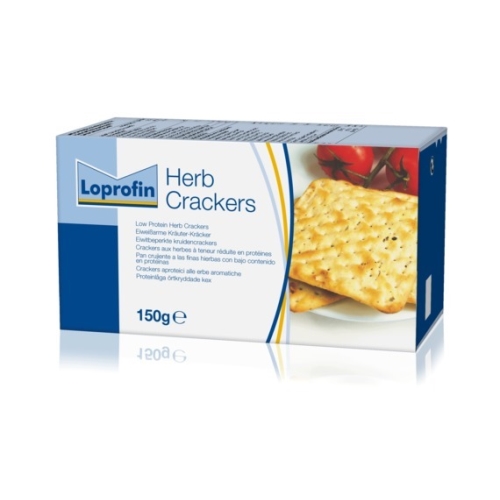 Loprofin örtkryddade kex glutenfri - 1x150g lågproteinprodukter