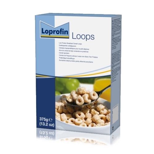 Loprofin Frukostflingor (Loops) glutenfri - 1x375g lågproteinprodukter