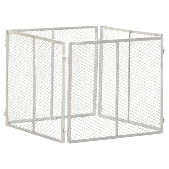 Kompost 85x85x70 cm galvaniserat järn