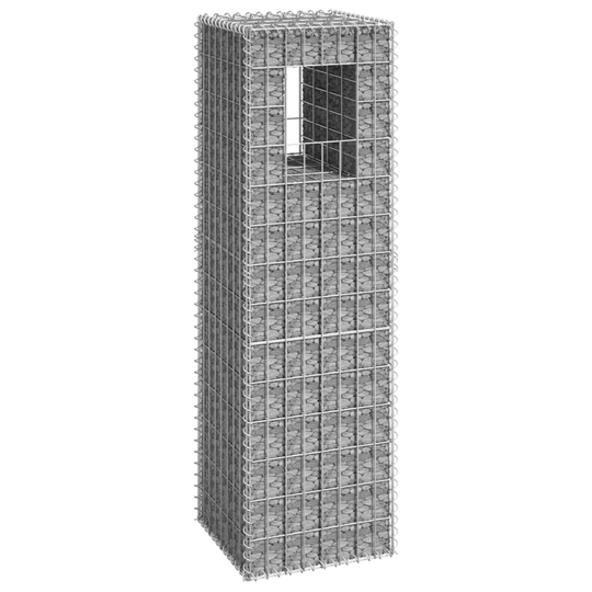 Gabionkorg stolpform 40x40x140 cm järn