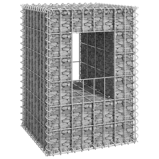 Gabionkorg stolpform 40x40x60 cm järn