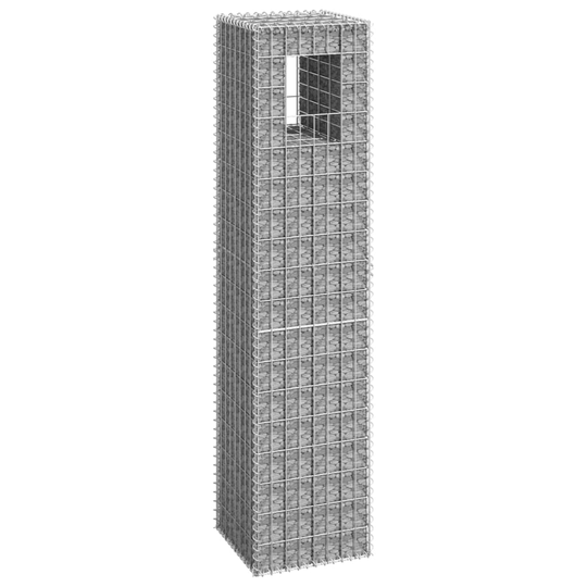 Gabionkorg stolpform 40x40x180 cm järn