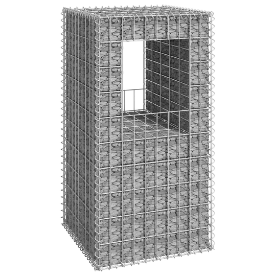 Gabionkorg stolpform 50x50x100 cm järn