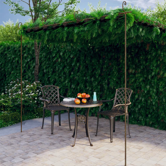 vidaXL Pergola antikbrun 4x3x2,5 m järn