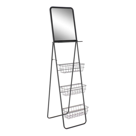 Bokhylla DKD Home Decor Svart Järn Speglar