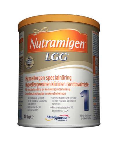 Modersmjölksersättning Nutramigen 1 LGG - 1x400g modersmjölkers 0-6 mån