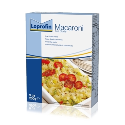 Loprofin Makaroner glutenfri - 1x250g lågproteinprodukter