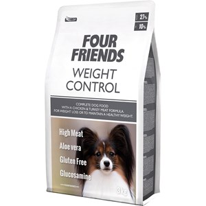 Hundfoder Four Friends Weight Control, 3 kg