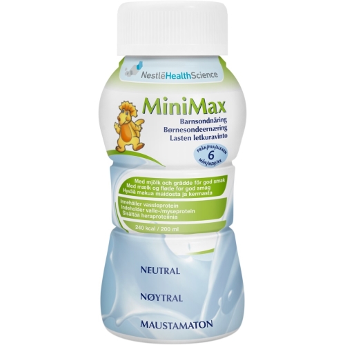 MiniMax Barnsondnäring - 24x200ml neutral - 24 st/förp.